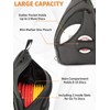 MOYAQI Disc Golf Bag with Retriever Holder and Storage Pockets,