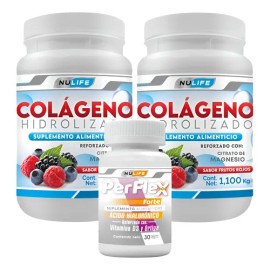 Pack Colágeno Nulife Hidrolizado y Perflex de Frutos Rojos