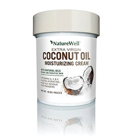 Naturewell Extra Virgin Coconut Oil Moisturizing Cream, 16 oz (Pack of 2)