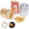 45g Foil Flakes, BetterJonny 3 Bottles Gold Leaf Flakes Gold