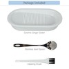 EIKS Ceramics Grater Plate for Ginger Garlic Wasabi Daikon Fruits