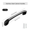 selcouth yyds 2 Pack Kitchen Cupboard Handles Black Cupboard Handles