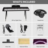 UISCOM Digital Piano Keyboard for Beginners,Full Size 88 Key Semi-Weighted