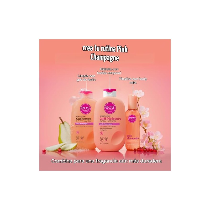 eos Shea Better - Gel de baño de cachemira, champán
