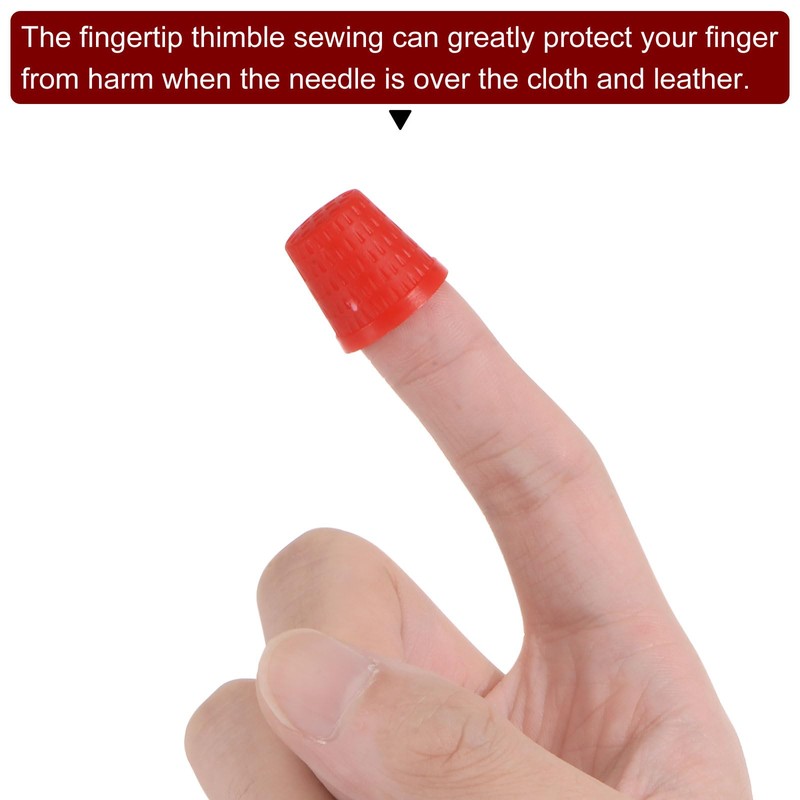 sourcing map Pack of 100 Sewing Thimbles Plastic Sewing Thimble