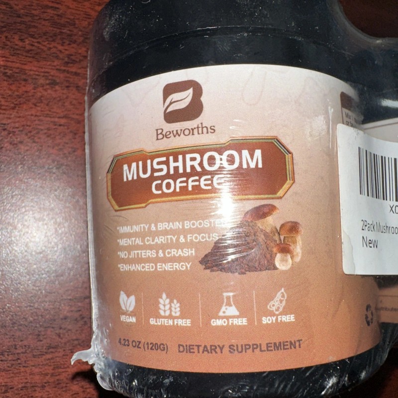 Beworths (2) BEWORTHS Mushroom Coffee for Energy, Mental Clarity &