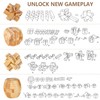 VolksRose 15pcs Wooden Brain Teaser Puzzles, IQ Challenge Puzzle Games,