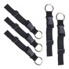 ZORZA 5Pcs Adjustable Luggage Connector Straps with Metal Buckle Travel