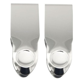 2.8 * 1 Stainless Steel Strawberry Huller Fruit Stem Remover Home Kitchen Tools for Cherry Tomato Strawberry, Silver 2PCS