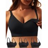 iloveSIA 3PACK Womens Full Bust Nursing Bra Seamless Maternity Bra
