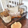 RABUSOFA Fall Pillow Covers 12x20 Floral Orange Pumpkin Decoration Outdoor