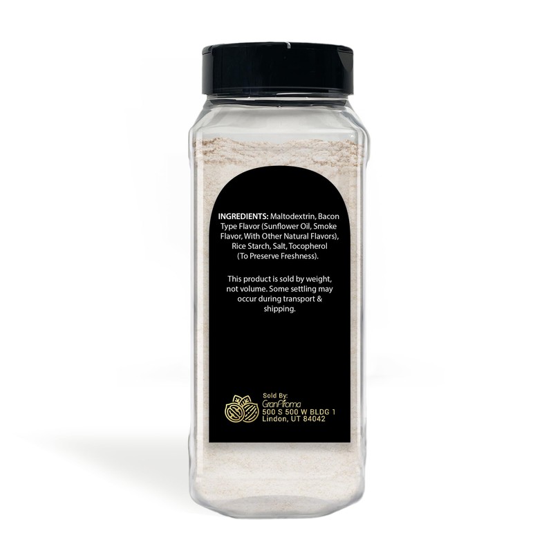 GranAroma Bacon Seasoning Powder, Flavorful Rub, Versatile Snack Seasoning (13.6