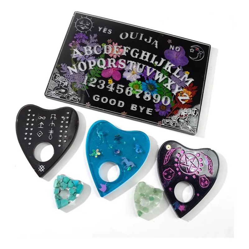 Molde De Resina De Silicona Ouija Para Rectángulo