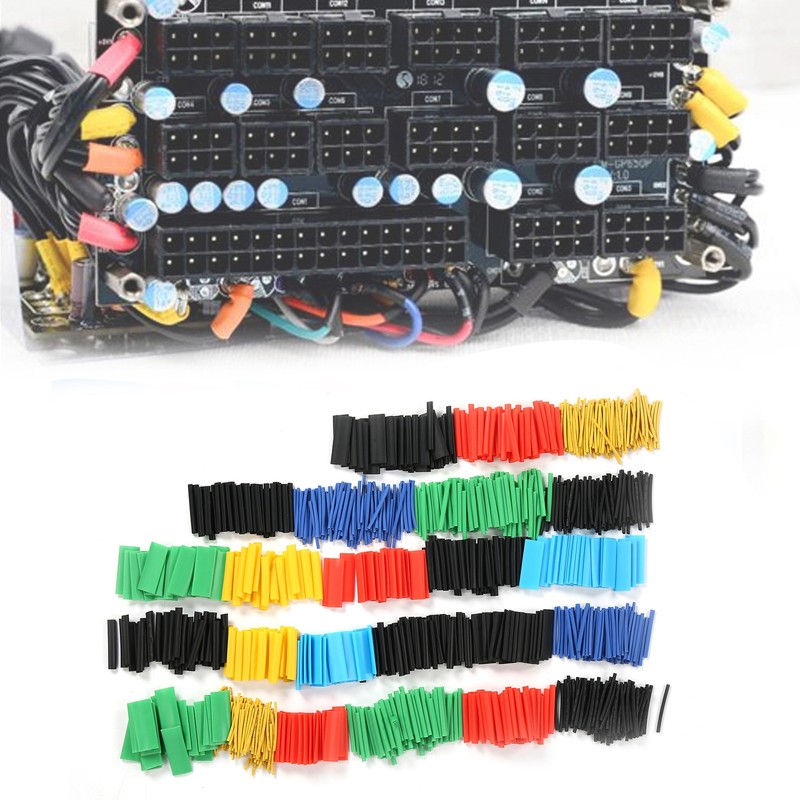 1060Pcs Heat Shrink Tube Colorful Shrinkable Wire Sleeves Cable Protection