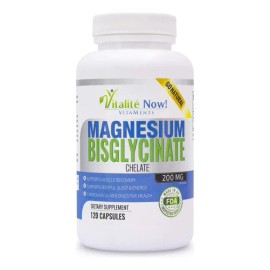 Bisglicinato De Magnesio 200 Mg 100% Quelado Máxima Absorc