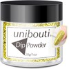 Upgrade Gold Glitter Dip Powder Nail Color Refills, 1oz/28g, Unibouti
