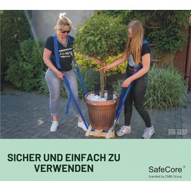 SafeCore Carrying Straps Moving 2 People up to 450 kg, Shoulder Straps 3.5 m
