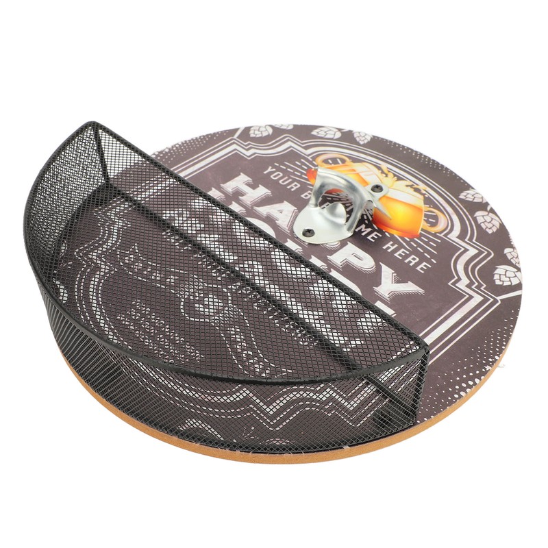 Wall Bottle Opener and Catcher Retro Design Decorative Beer Bottle