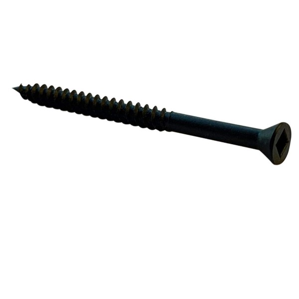 Small Parts 0616YQFT #6-18 x 1" Square Drive Trim Head Drywall Screw Fine Thread Black Phosphate (Pack of 100)