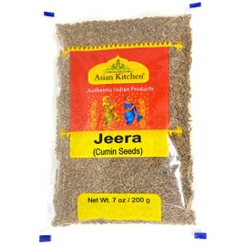Asian Kitchen Cumin Seeds Whole (Jeera) Spice 7oz (200g) ~ All Natural | Gluten Friendly | NON-GMO | Vegan | Indian Origin