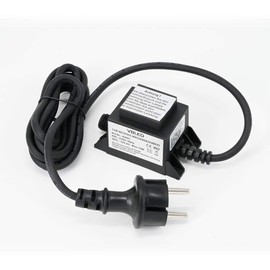 12V AC Power Supply/Transformer AC/AC Waterproof IP67 for Outdoor Use Input 230V 1.9 m Cable for Garden Spotlight
