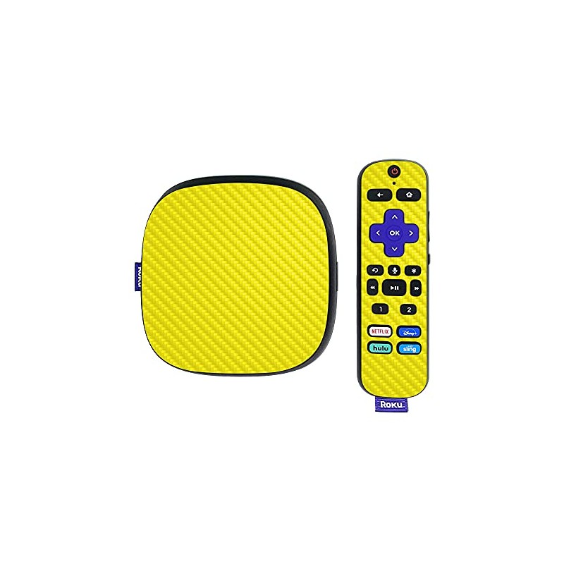 MightySkins Carbon Fiber Skin Compatible with Roku Ultra HDR 4K