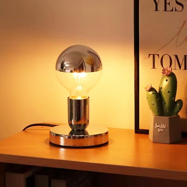 XIHOME Simple Unique Lamp Base Only,Mini Bedside Table Lamp Bases,E26