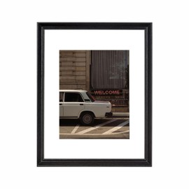 11x14 Picture Frame Black, Display 11x14 without Mat or 8x10 with Mat, Wall Gallery Photo Frames