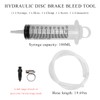 ZNDAW Hydraulic Disc Brake Bleed Tool, 100ML Syringe Motorcycle Brake