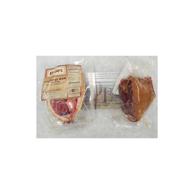 Hobe's Country Ham Hocks 2/12 Oz Seasoning Bone DOES NOT