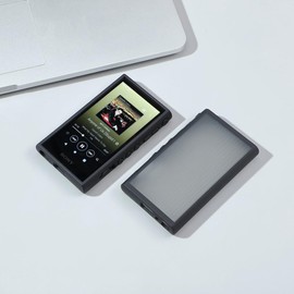 Upgrated - Carcasa protectora flexible a prueba de golpes para Sony Walkman NW-A300 Series NW-A306 NW-A307 (negro transparente)