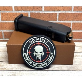 Unbranded Tactical PVC Patch, No Mercy Kinetic Working Group Patch, Military Morale Patch