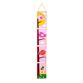 Height Growth Chart for Kids Baby Nursery or Bedroom (Pink Bird)