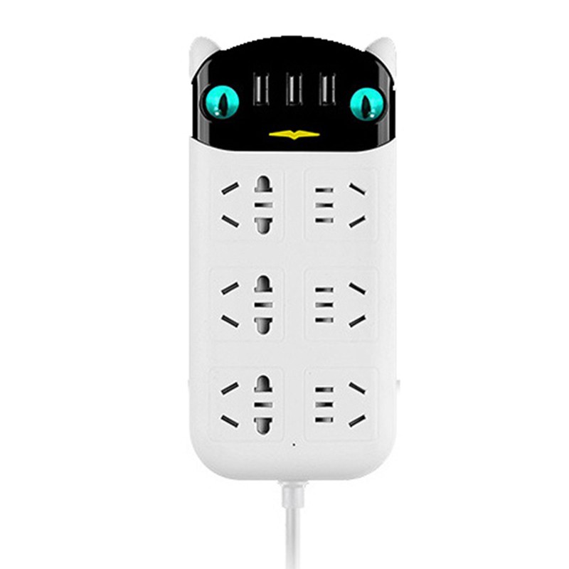 Power Strip Multifunctional USB Port ABS Flame Retardant Socket Strip