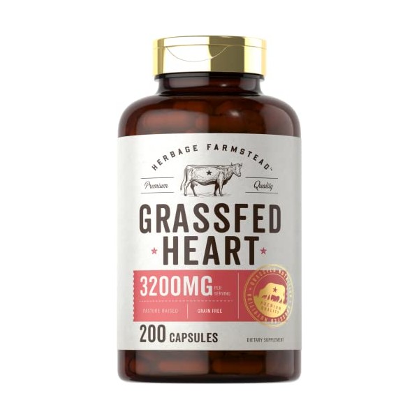 Carlyle Carlyle Grass Fed Beef Heart Supplement | 3200mg |
