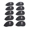 10PCS Golf Club Head Cover PU Leather Protective Abrasion Resistant