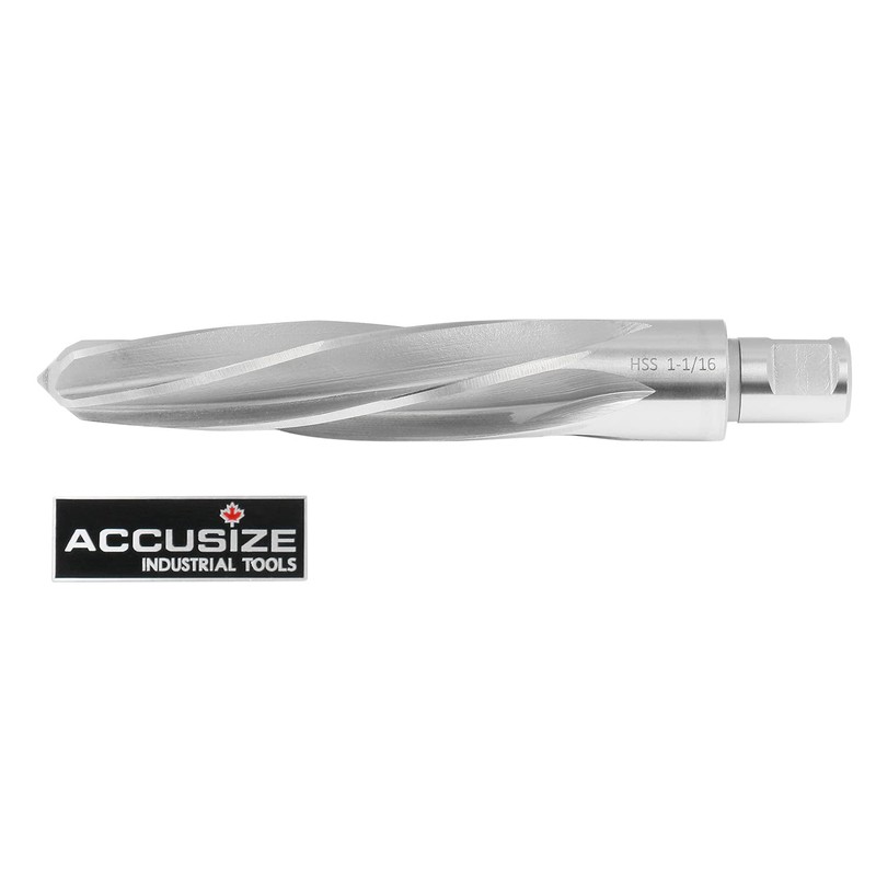 Accusize Industrial Tools 1-1/16'' H.S.S. Aligning Reamer with 3/4'' /