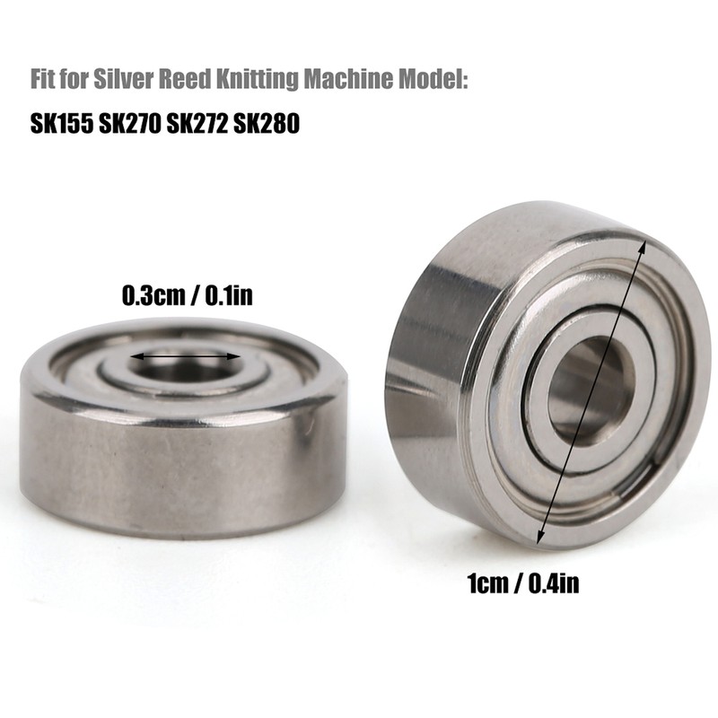 2pcs Knitting Machine Metal Machine Head Pulley Roller for Silver