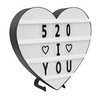 Cinema Light Box Black Heart Shaped LED Light Up Light