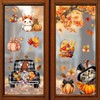 9 Sheets Fall Window Clings - Pumpkin Maple Leaves Fox