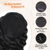 Rafabcici 18" Curly Drawstring Ponytail Extension for Black Women -