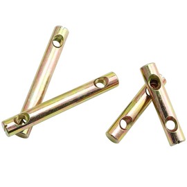 TAODAN 4PCS 2 Holes Cylindrical Barrel Nut Cross Dowels Slotted Nut for Furniture Beds Headboard Cribs (8x60mm+8x82mm)