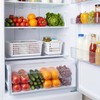 Domensi 12 Pcs Slim Plastic Storage Baskets for Organizing Back