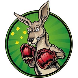 Zirni Kangaroo Funny Sport Boxing Sticker Decal Design