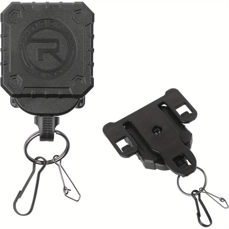 Military Tactical Gear Retractor, Molle Tactical Gear Tether, and a