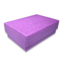 N'icePackaging 15 Qty - Purple-Kraft Cotton Filled Gift Boxes - Size 2 7/16" x 1 5/8" x 13/16" - USA Made - Holidays/Birthdays/Sales/Storage/Display/Travel