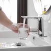 BWE Automatic Motion Sensor Touchless Bathroom Sink Faucet Electronic Infrared