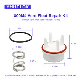 800M4 Vent Float Repair Kit Fit for Watts 1 inch 800QT Backflow Valve 0887715 887715 RK 800M4-FR-V1