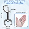 MCSDFN 12 Pcs Swivel Eye Bolt Snap Hooks 3.2 Inch