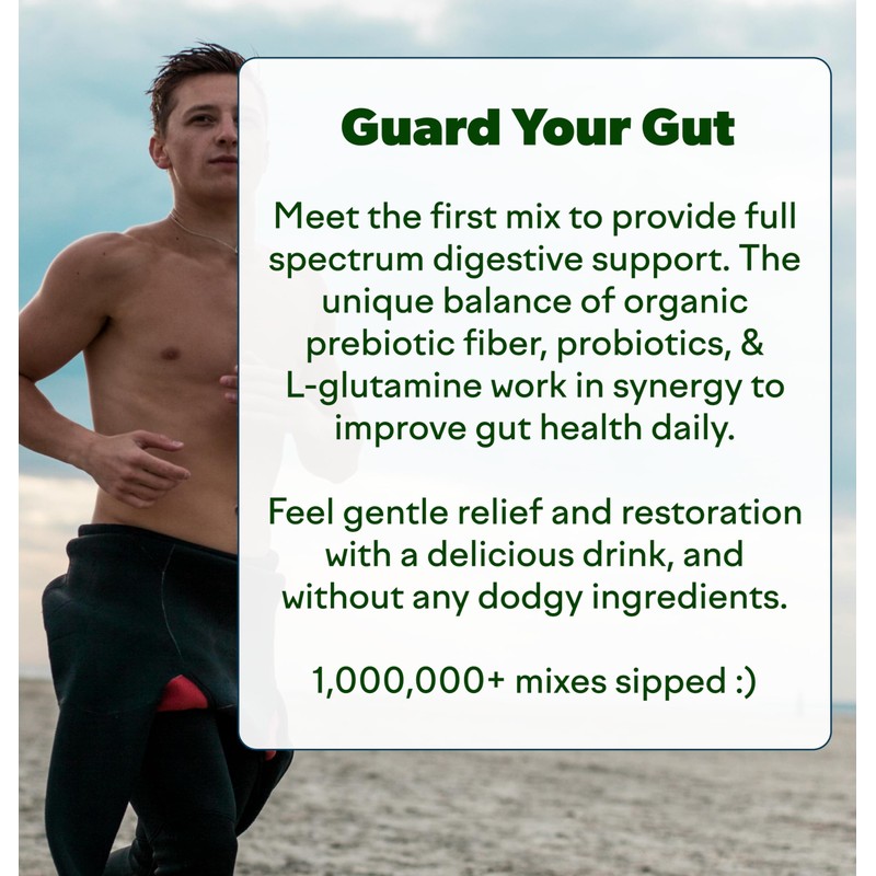 Feel Goods Gut Guardian, Organic Fiber, Probiotic & Prebiotic Powder,